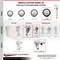 Service Caster 5 Inch SS Black Polyurethane 1/2 Inch Threaded Stem Caster Set Total Lock Brake SCC-SSTSTTL20S514-PPUB-BLK-121315-4 - alternate 2